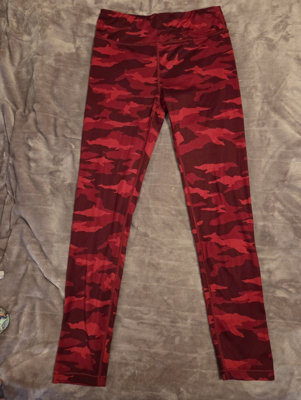 Athleta Girl Red Camo High-Waist Workout Leggings